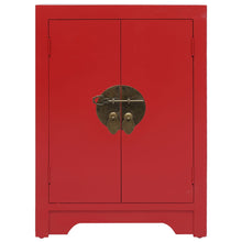 Nachtkastje 38x28x52 cm paulowniahout rood