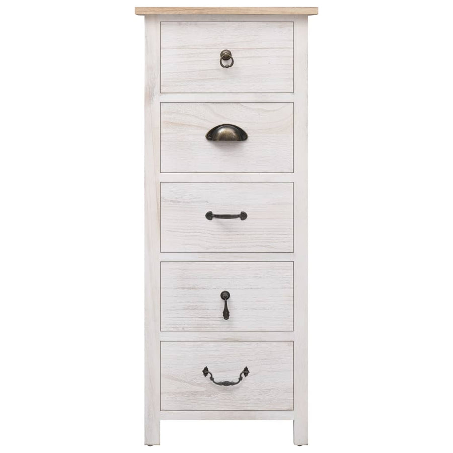 Bijzetkast 35X25X87 Cm Paulowniahout 35 x 25 x 87 cm