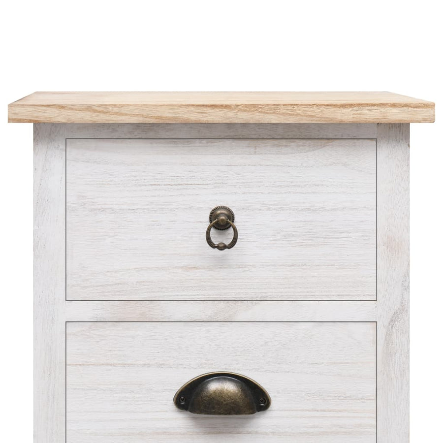 Bijzetkast 35X25X87 Cm Paulowniahout 35 x 25 x 87 cm