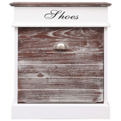 Schoenenkast 50x28x58 cm paulowniahout bruin Bruin