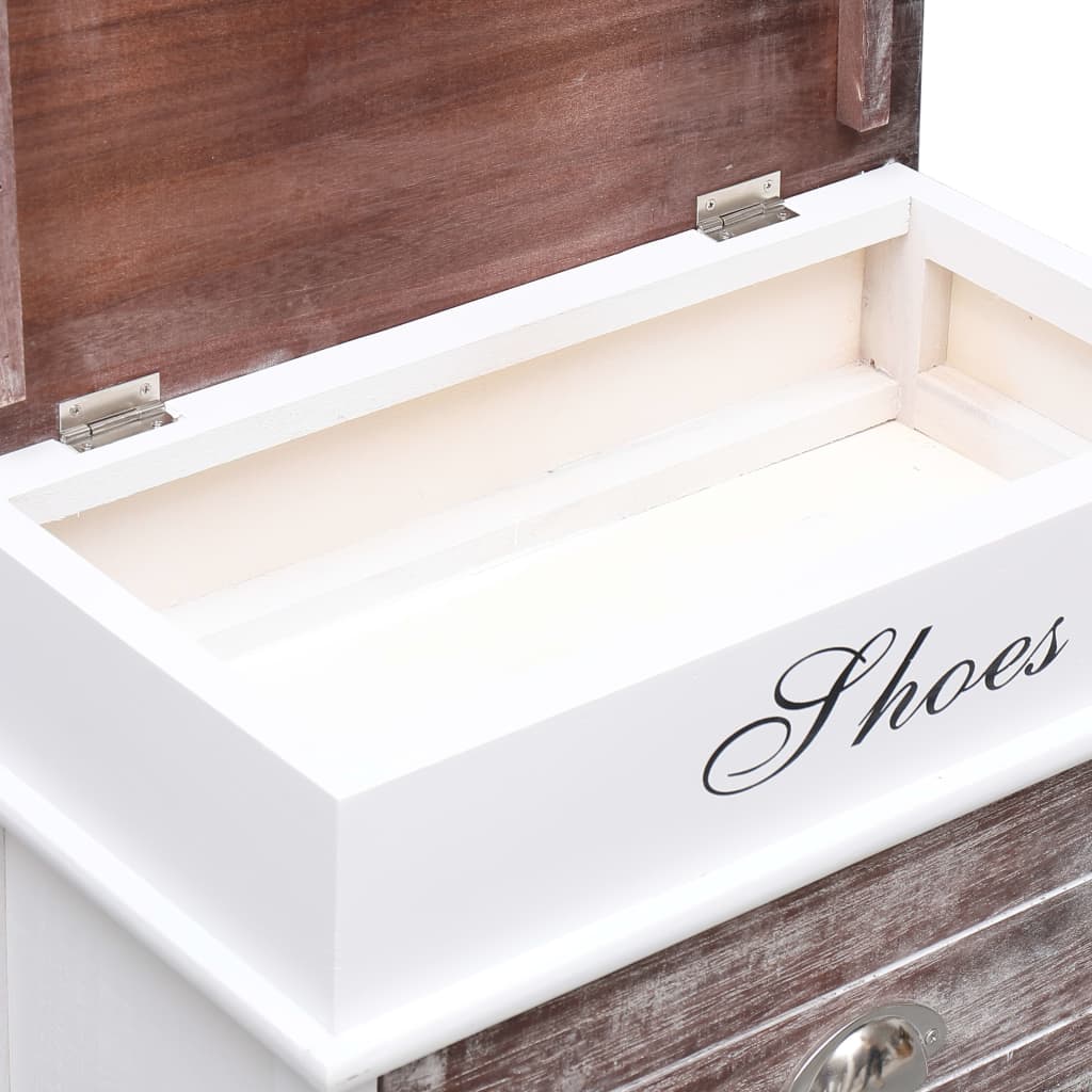 Schoenenkast 50x28x58 cm paulowniahout bruin Bruin