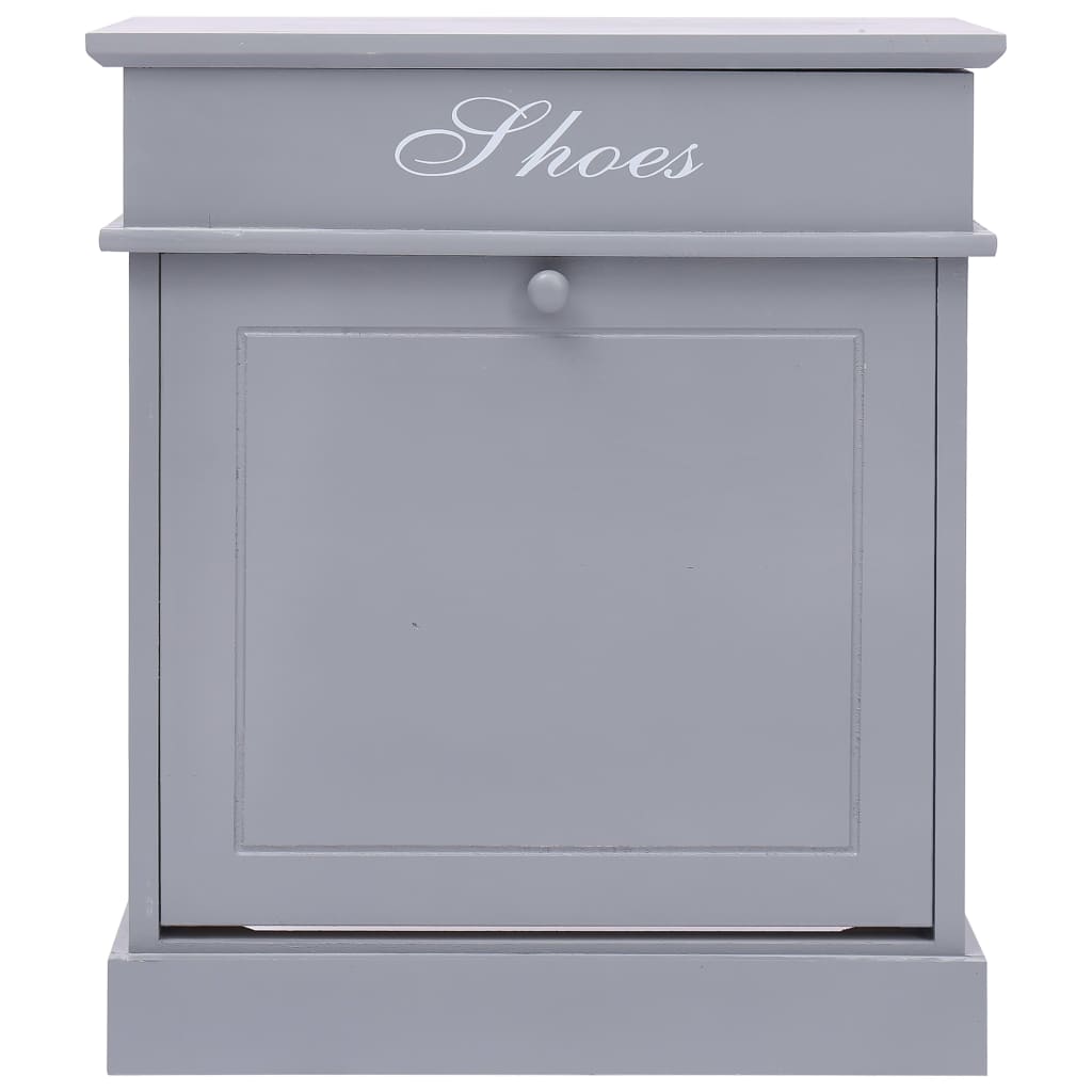 Schoenenkast 50X28X58 Cm Paulowniahout Grijs