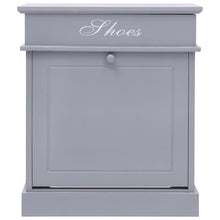 Schoenenkast 50X28X58 Cm Paulowniahout Grijs