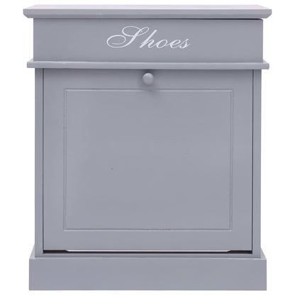 Schoenenkast 50X28X58 Cm Paulowniahout Grijs
