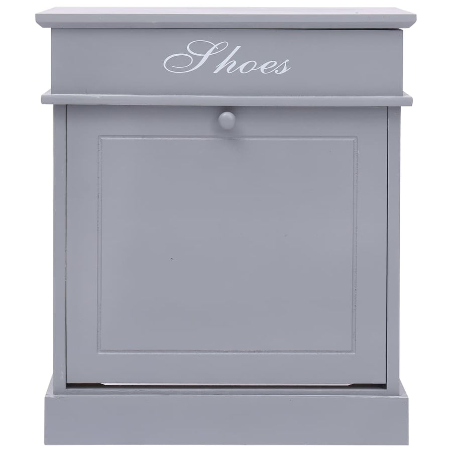 Schoenenkast 50X28X58 Cm Paulowniahout Grijs