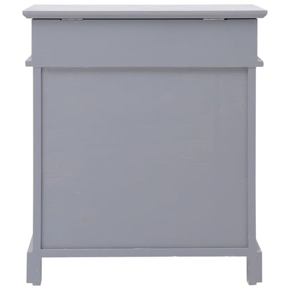 Schoenenkast 50X28X58 Cm Paulowniahout Grijs