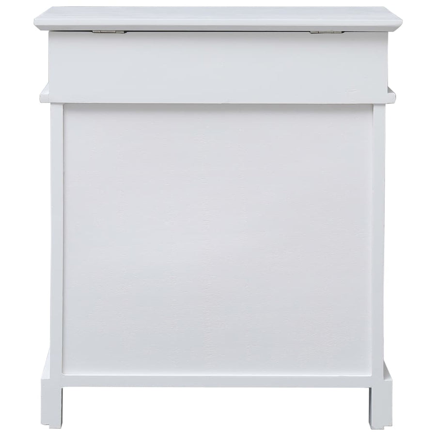 Schoenenkast 50x28x58 cm paulowniahout wit Wit