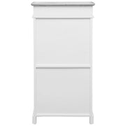 Schoenenkast 50x28x98 cm paulowniahout wit