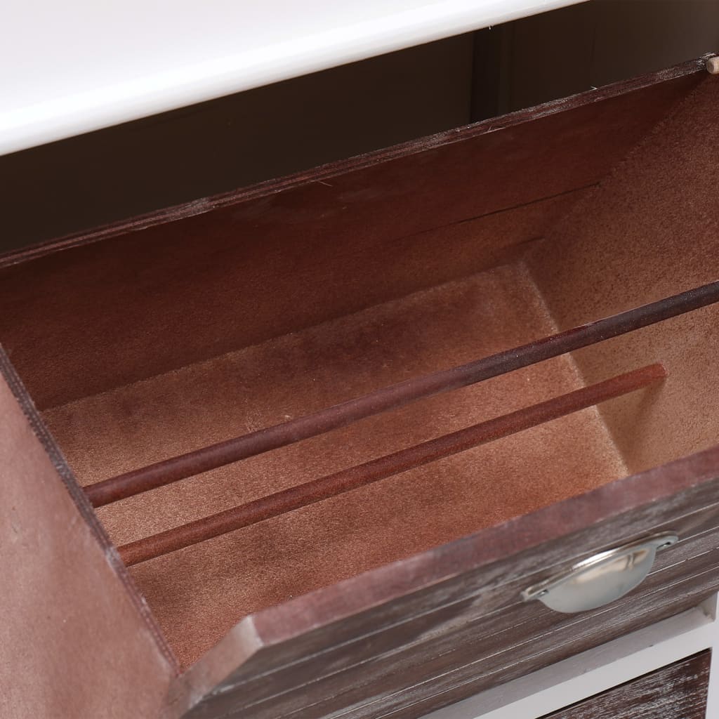 Schoenenkast 50x28x98 cm paulowniahout bruin Bruin