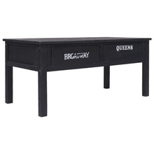 Salontafel 00X50X45 Cm Hout Zwart en wit