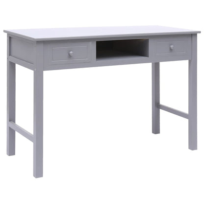 Schrijftafel 110X45X76 Cm Hout Grijs