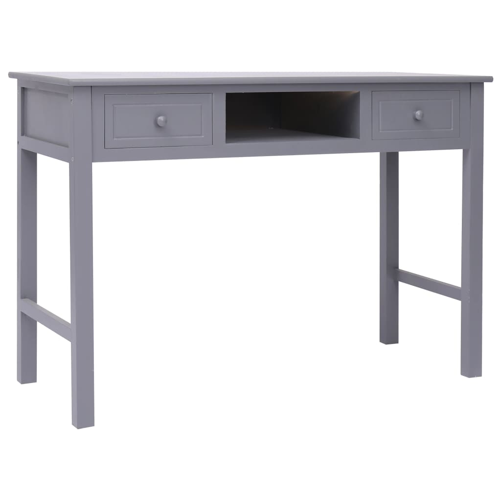 Schrijftafel 110X45X76 Cm Hout Grijs