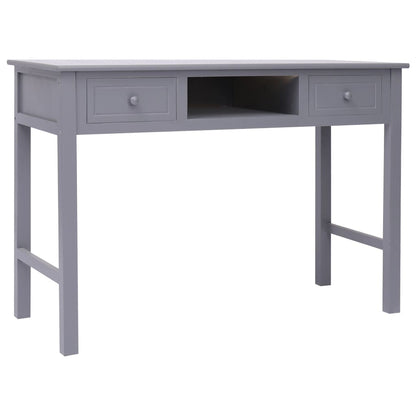 Schrijftafel 110X45X76 Cm Hout Grijs