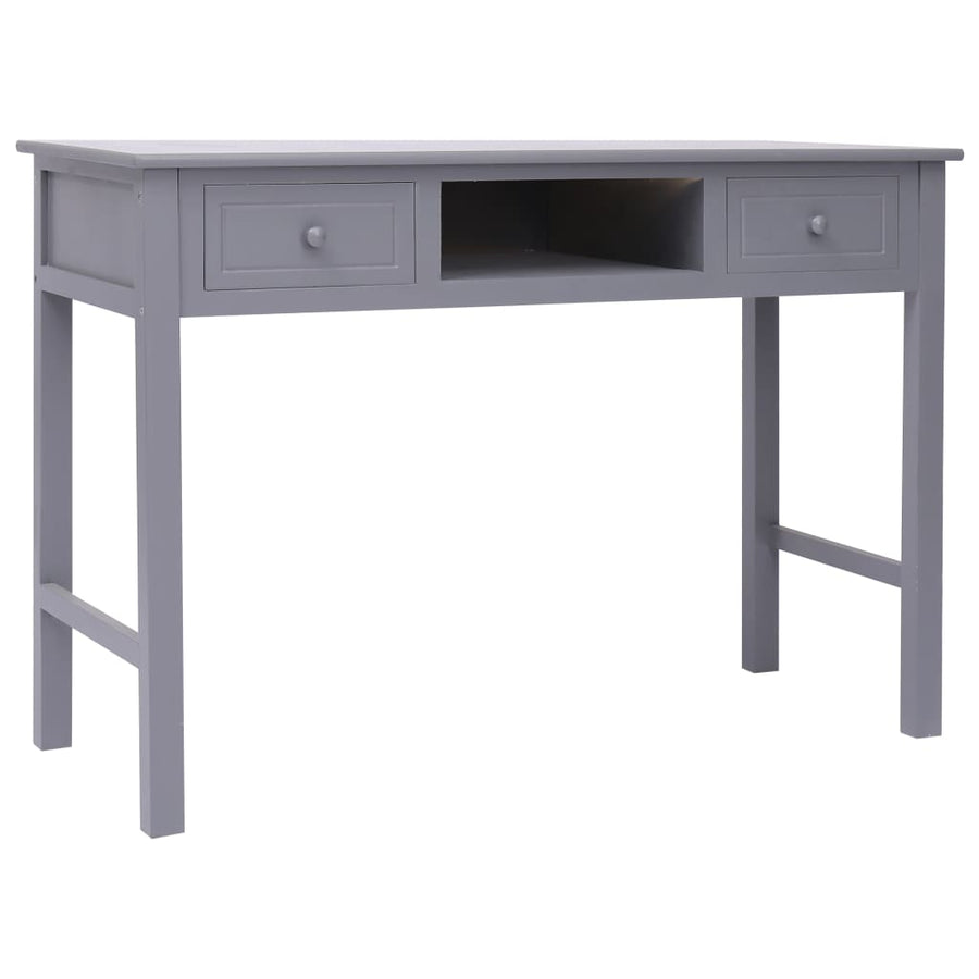 Schrijftafel 110X45X76 Cm Hout Grijs