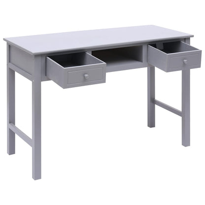 Schrijftafel 110X45X76 Cm Hout Grijs
