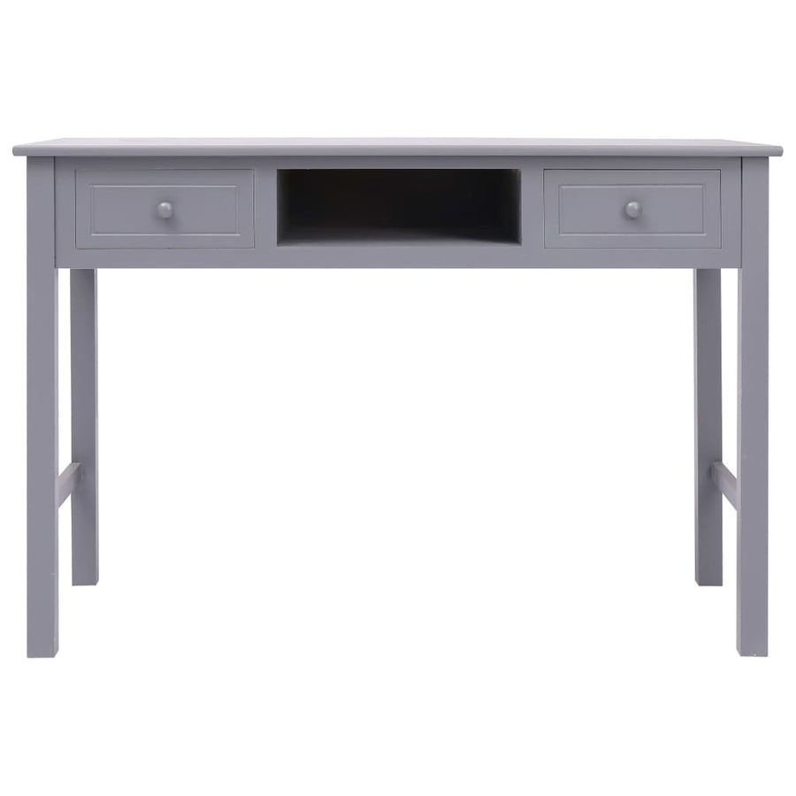 Schrijftafel 110X45X76 Cm Hout Grijs