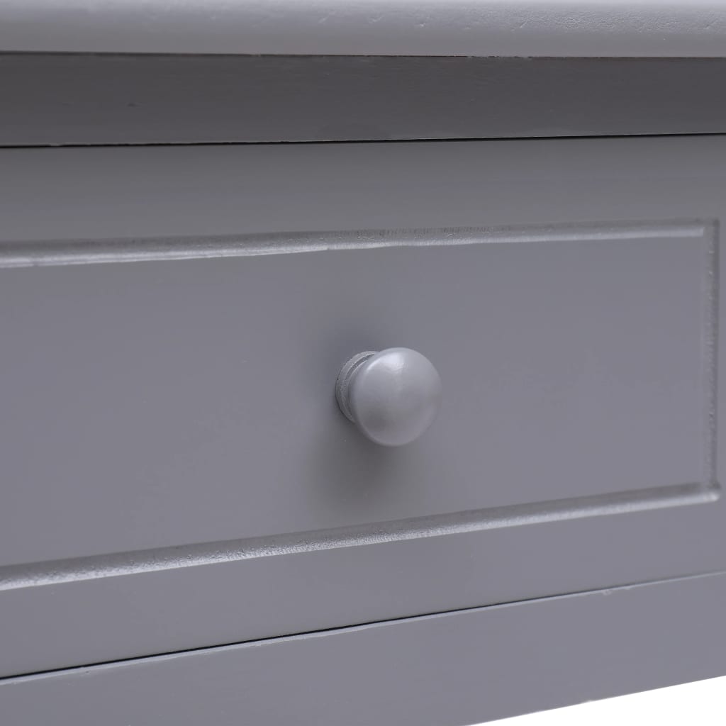 Schrijftafel 110X45X76 Cm Hout Grijs