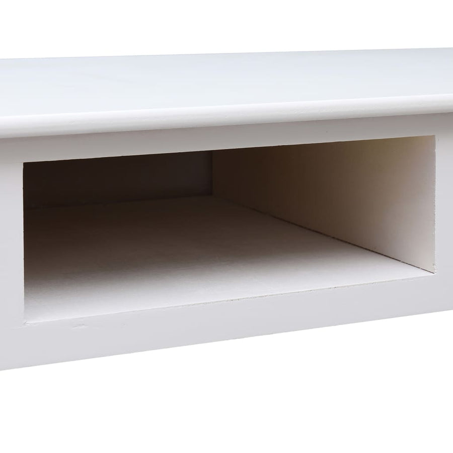 Schrijftafel 110X45X76 Cm Hout Wit