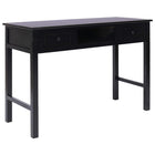 Writing Desk 110X45X76 Cm Wood Black