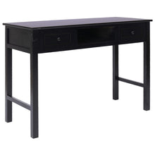 Schrijftafel 110X45X76 Cm Hout Zwart