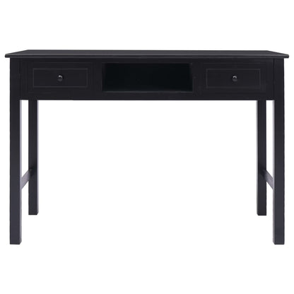 Schrijftafel 110X45X76 Cm Hout Zwart