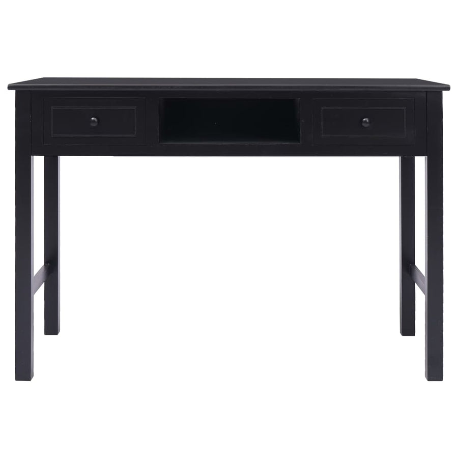 Schrijftafel 110X45X76 Cm Hout Zwart