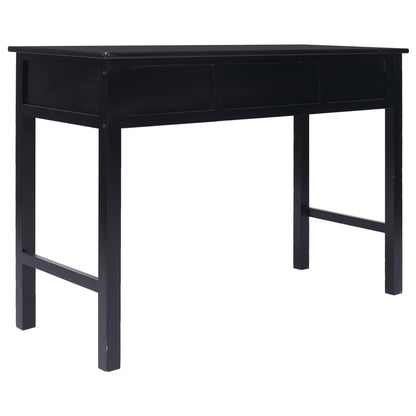 Schrijftafel 110X45X76 Cm Hout Zwart