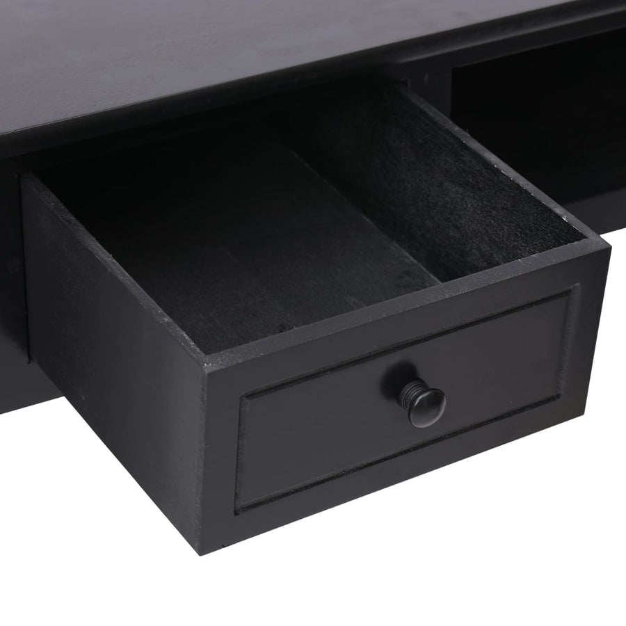 Schrijftafel 110X45X76 Cm Hout Zwart