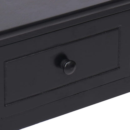 Schrijftafel 110X45X76 Cm Hout Zwart