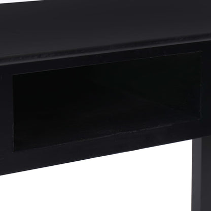 Schrijftafel 110X45X76 Cm Hout Zwart