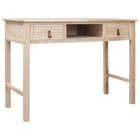Desk 110X45X76 Cm Wood Natural Wood Color