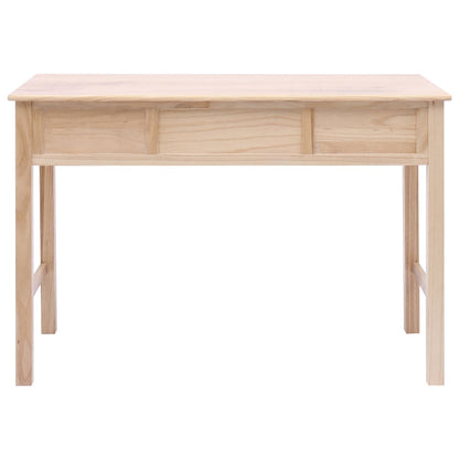 Schrijftafel 110X45X76 Cm Hout Naturel Houtkleur