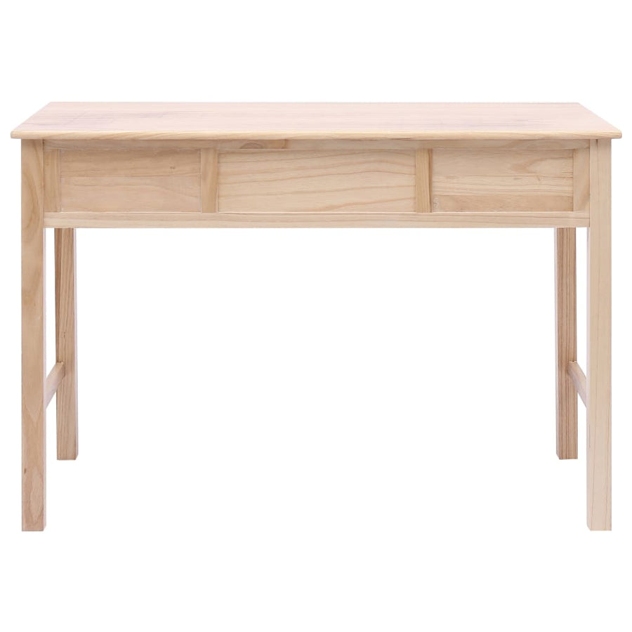 Schrijftafel 110X45X76 Cm Hout Naturel Houtkleur