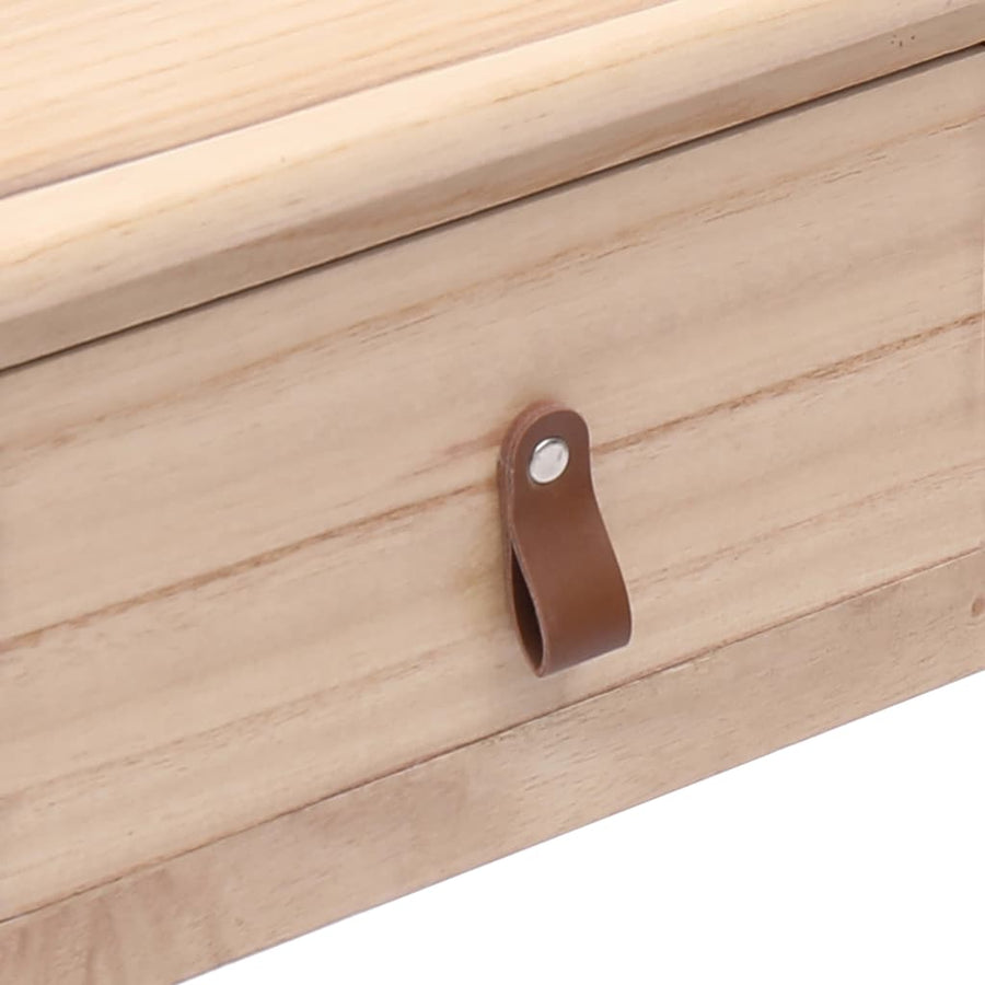 Schrijftafel 110X45X76 Cm Hout Naturel Houtkleur