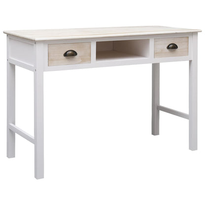 Wandtafel 0X45X76 Cm Hout Wit en houtkleur