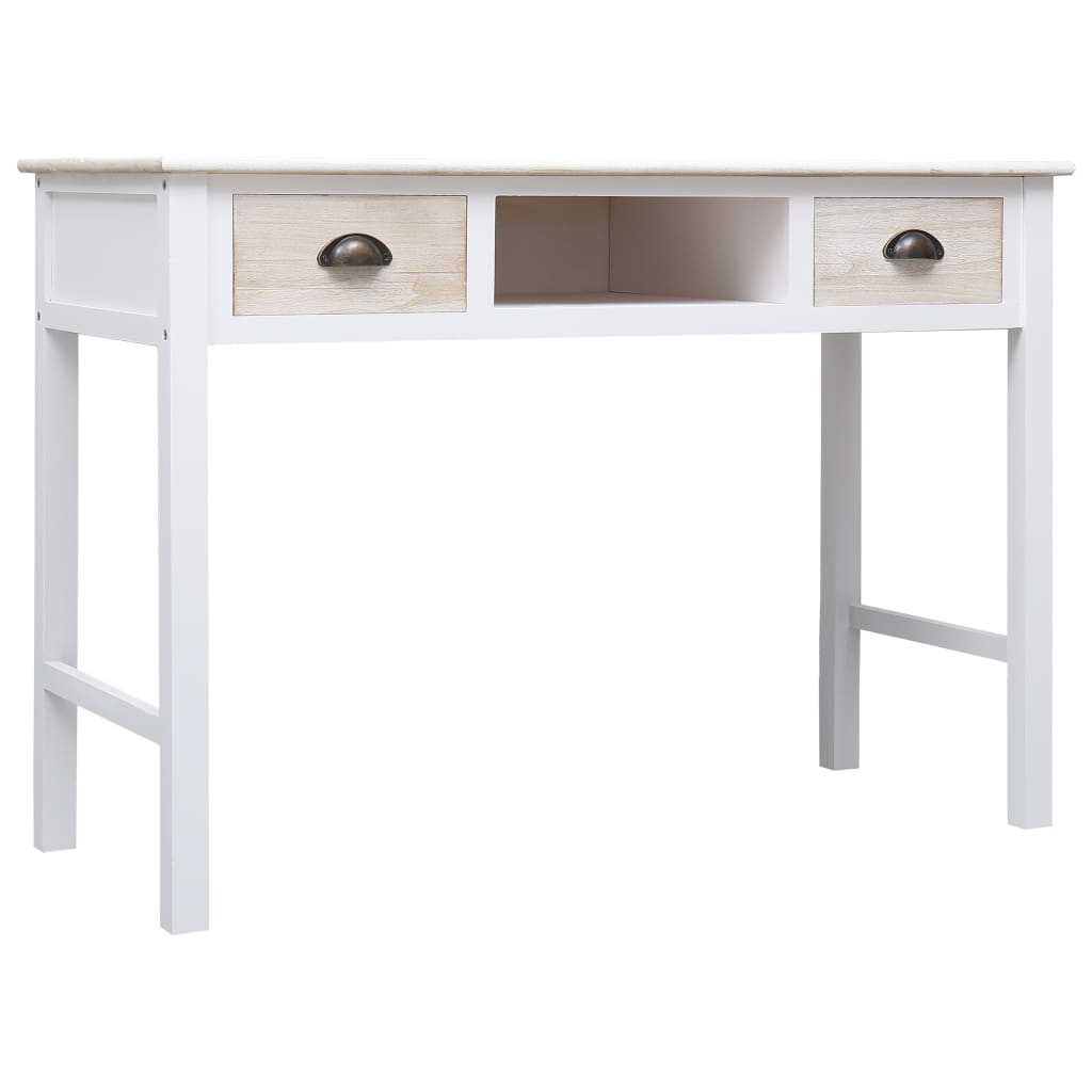 Wandtafel 0X45X76 Cm Hout Wit en houtkleur