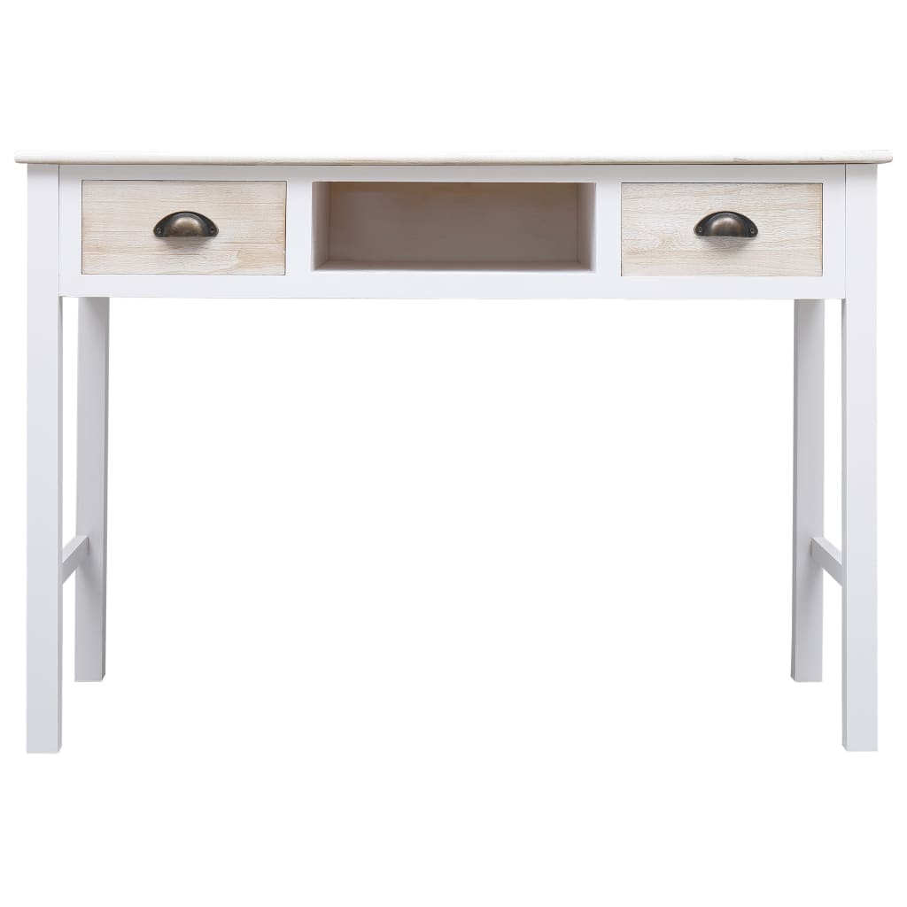 Wandtafel 0X45X76 Cm Hout Wit en houtkleur