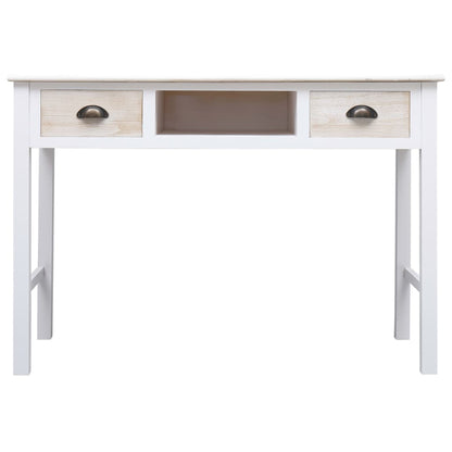 Wandtafel 0X45X76 Cm Hout Wit en houtkleur
