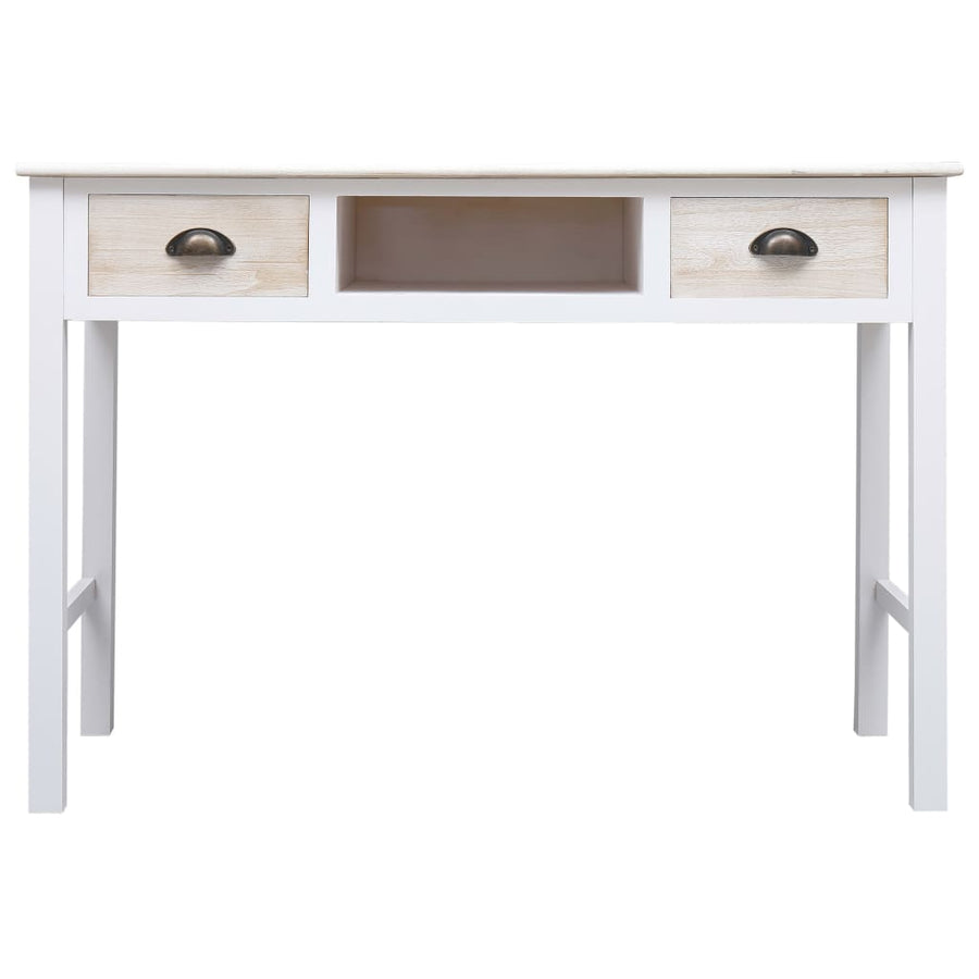 Wandtafel 0X45X76 Cm Hout Wit en houtkleur