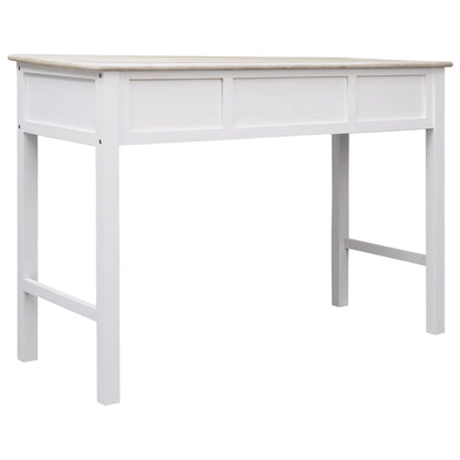 Wandtafel 0X45X76 Cm Hout Wit en houtkleur