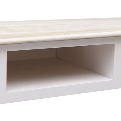 Wandtafel 0X45X76 Cm Hout Wit en houtkleur
