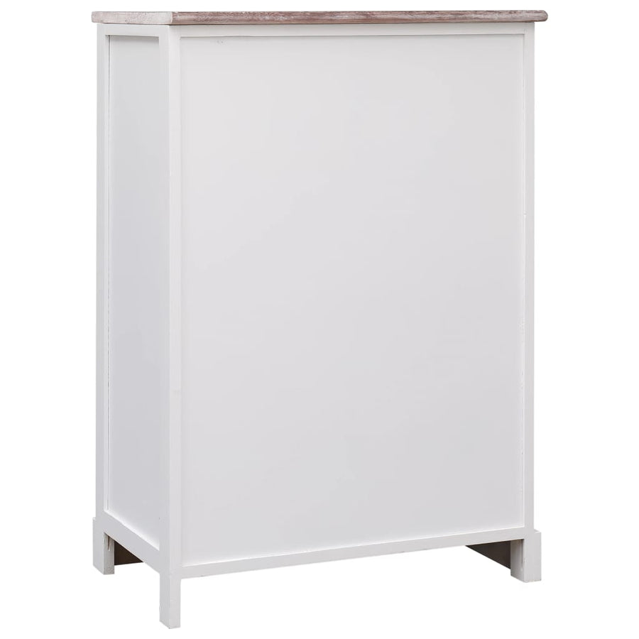 Dressoir met 10 lades 113x30x79 cm hout bruin