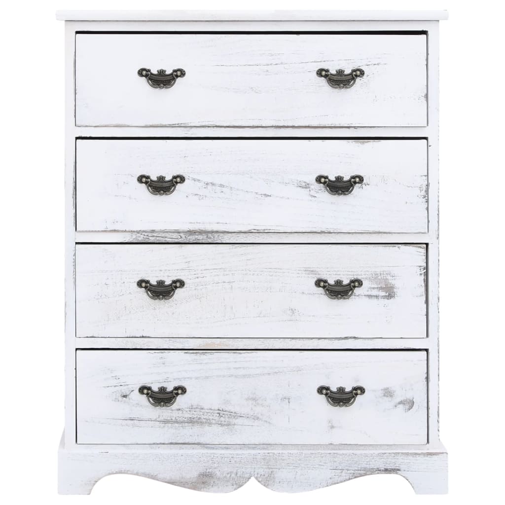Ladekast 60X30X75 Cm Hout Wit