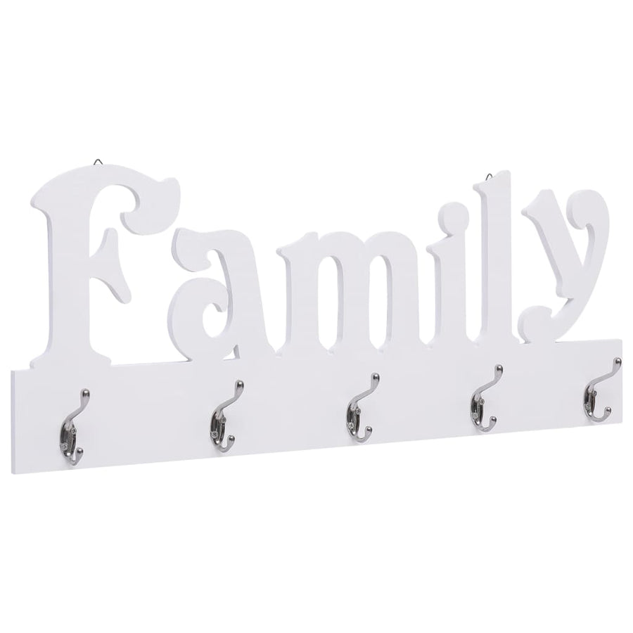 Wandkapstok Family 74X29,5 Cm Wit (family)