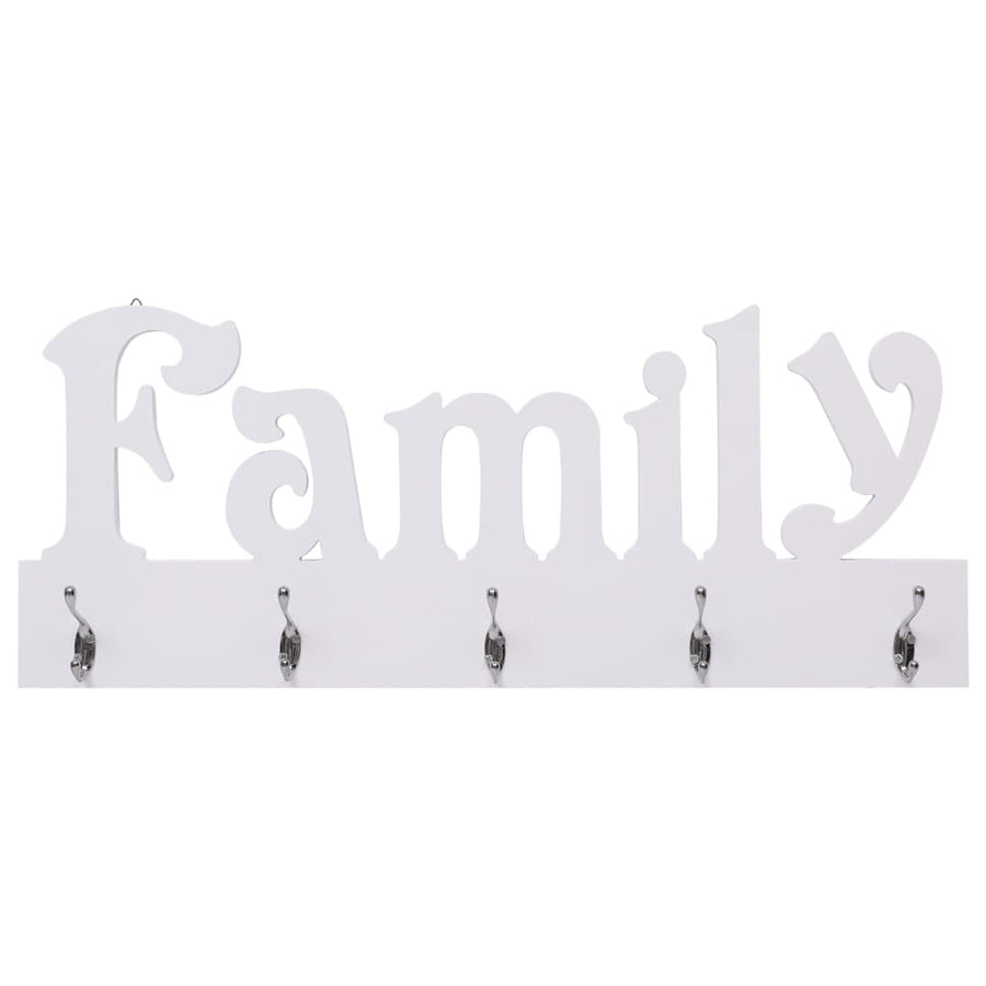 Wandkapstok Family 74X29,5 Cm Wit (family)