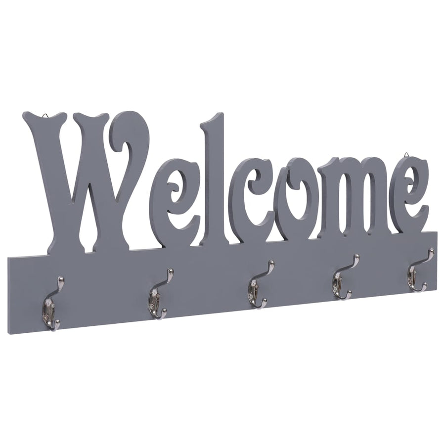 Wandkapstok Welcome 74X29,5 Cm Grijs Grijs (welcome)