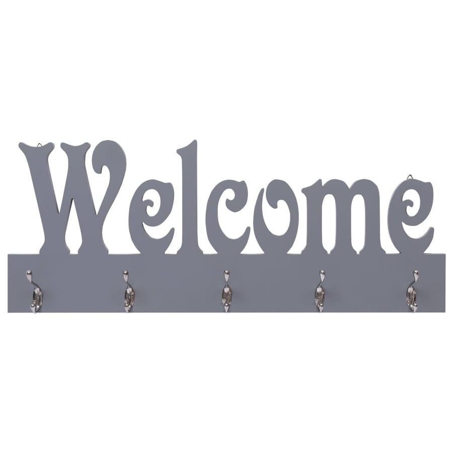 Wandkapstok Welcome 74X29,5 Cm Grijs Grijs (welcome)