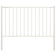 Schuttingpaneel 170x125 cm gepoedercoat staal wit