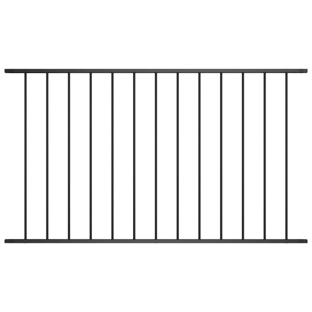 Hekpaneel 1,7X0,75 M Gepoedercoat Staal Zwart