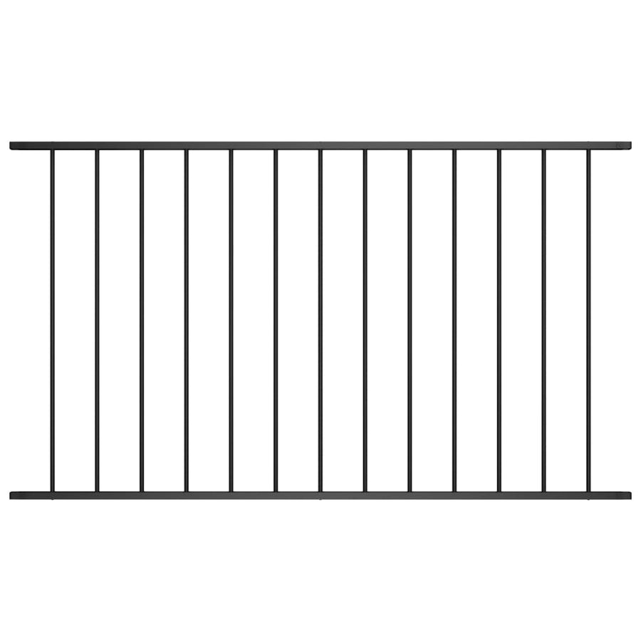 Hekpaneel 1,7X0,75 M Gepoedercoat Staal Zwart